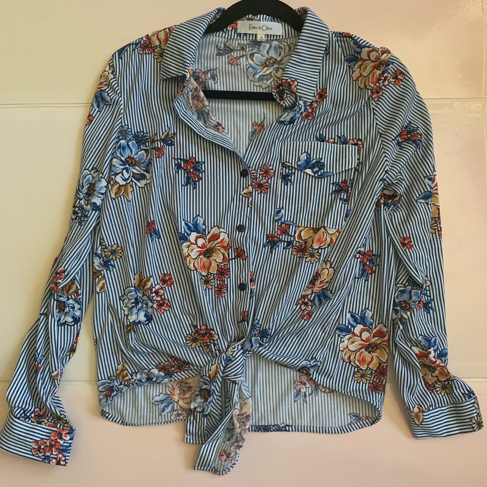 Anthropology button up tee